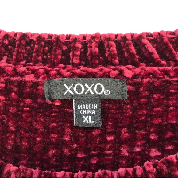 XOXO, Chunky Knit Sweater, Super Soft, Ties At Hem, Size XL - Picture 6 of 14